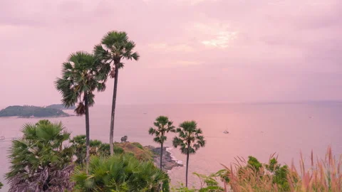 The most beautiful Viewpoint  Laem phrom thep in phuket city phuket, Thailand Video stock 229749397