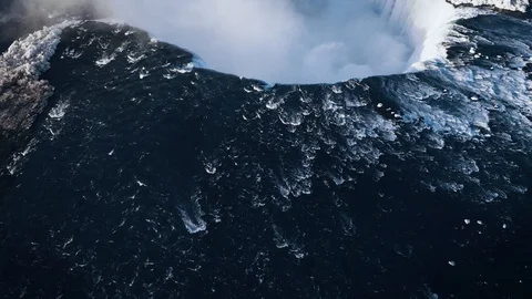 Most breathtaking view on the edge of Niagara Falls, Ontario, Canada Stock-Footage 101531697