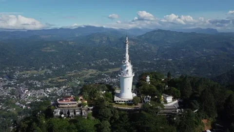 Most dangerous tower with spiral staircase. Stock Footage 172375324