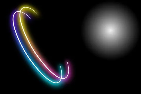 Most decorative oval lines colored Stock Illustration