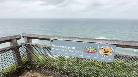 Most easterly point of the Australian mainland Vídeos de archivo 287518129