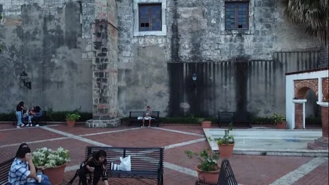 The most emblematic monuments in the Colonial Zone of Santo Domingo. Video stock 194517502