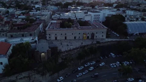 The most emblematic monuments in the Colonial Zone of Santo Domingo. Video stock 198391919