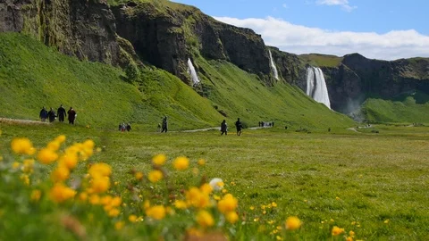 Most famous waterfall in Iceland. Stock-Footage 111787809
