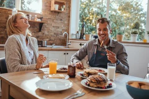 The most important meal during the day is breakfast Stock Photos
