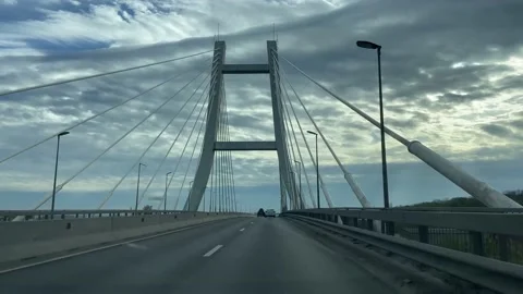 The most memorable bridge in Bucharest, Romania. Stock Footage 239343835