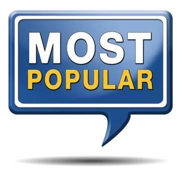 Most popular sign Stock Illustration