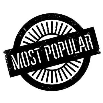 Most popular stamp Stock Illustration