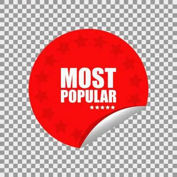 Most popular sticker Stock Illustration
