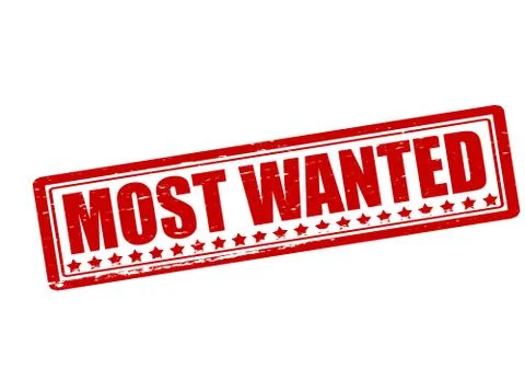 Most wanted Stock Illustration