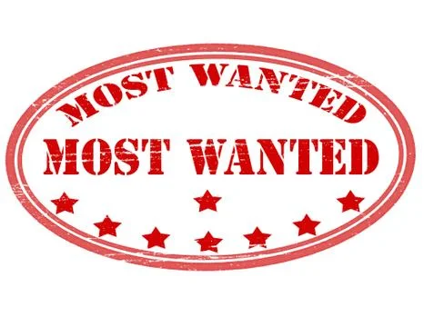 Most wanted Illustrazione stock