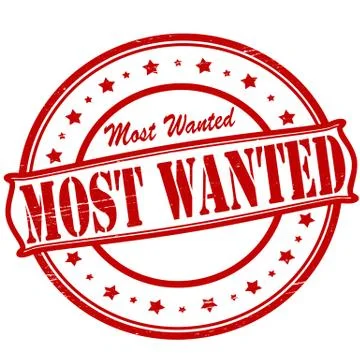 Most wanted Stock Illustration