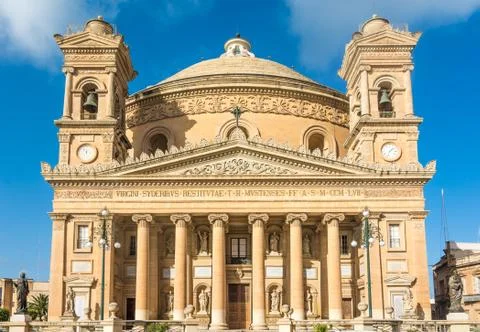 Mosta dome in Malta Stock Photos