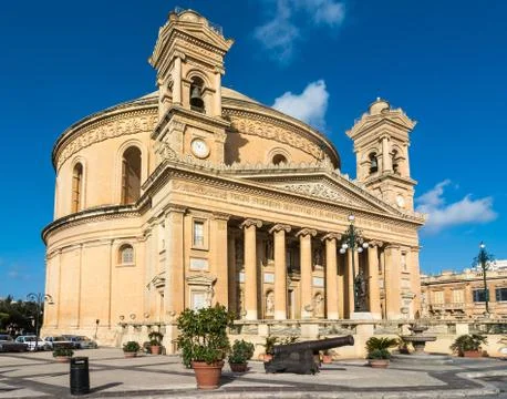 Mosta dome in Malta Stock Photos