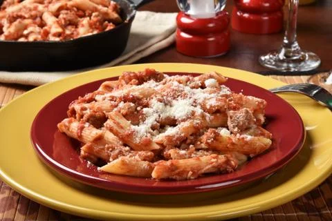 Mostaccioli bake Stock Photos