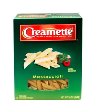 Mostaccioli pasta 스톡 사진