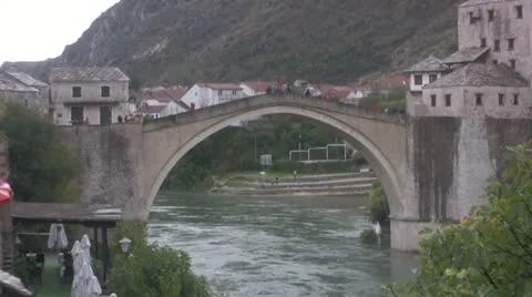 Mostar Bridge Stock-Footage 12537976