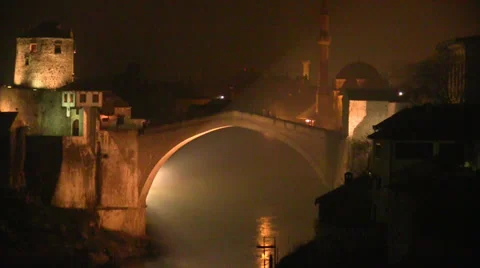 Mostar bridge Stock Footage 33960602