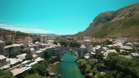 Mostar Bridge2 Stock Footage 138680614