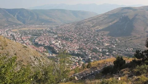 Mostar long-shot. 2 스톡 동영상 8642457