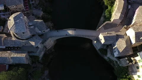 Mostar old Bridge Stock Footage 236686662