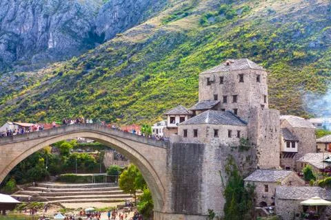 Mostar old town Foto stock