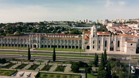 Mosteiro dos Jeronimos Monastery Belem City Architecture Sunny Day No. 2 Video stock 167275308