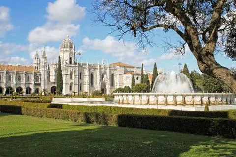The mosteiro dos jeronimos Stock Photos