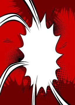 Mostly red cartoon backdrop, comic book background. Retro vector comics pop.. イラスト素材
