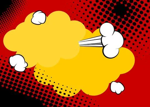 Mostly red cartoon backdrop, comic book background. Retro vector comics pop.. イラスト素材