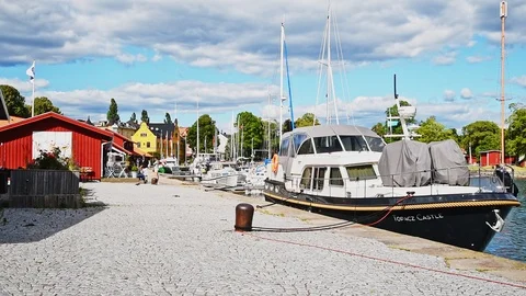 Motala marina Stock Footage 94954411