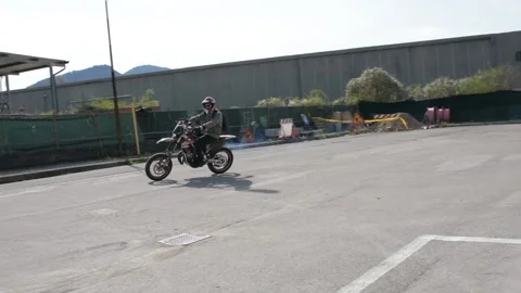 Motard -slow motion (s-log 2) Stock Footage 159972896