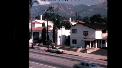 Motel and Mountain View Stock Footage 276292255