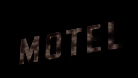 Motel light sign Stock Footage 75326028