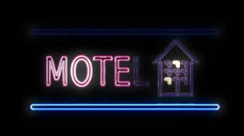 Retro Motel Signs Stock Video Footage | Royalty Free Retro Motel Signs ...