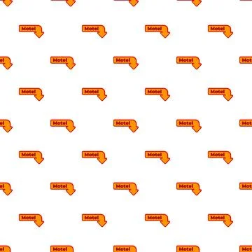 Motel sign pointer pattern pointing down Stock Illustration