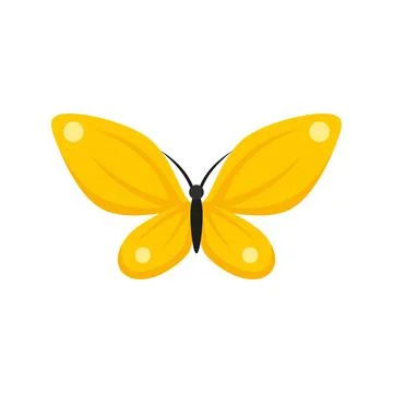 Moth butterfly icon flat isolated vector Stockillustratie