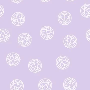 Moth control line seamless pattern Illustrazione stock