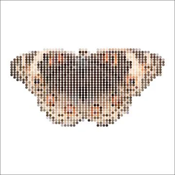 Moth Dot Pixel Stock Illustration