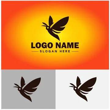 Moth insect logo vector art icon graphics for business brand icon Moth logo.. Stockillustratie