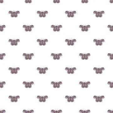 Moth pattern creating seamless background texture wallpaper Stock Illustration