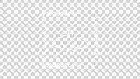 Moth repellent fabric white line animation Stock Footage 318062947