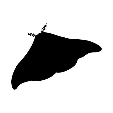 Moth Silhouette Stock Illustration