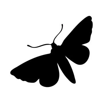 Moth Silhouette Stock Illustration