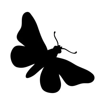 Moth Silhouette Stock Illustration