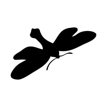 Moth Silhouette Stock Illustration