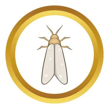 Moth vector icon Stock Illustration