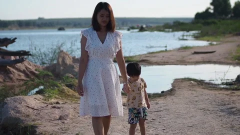 Mother and son - 3 Stock Footage 139181371