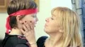 mother and son in costume,hugs and kisses HD Footage