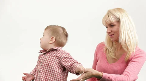 Mother and son Stock Footage 35120626